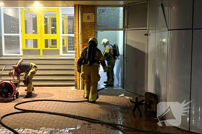 Brand in Kelder van flatgebouw