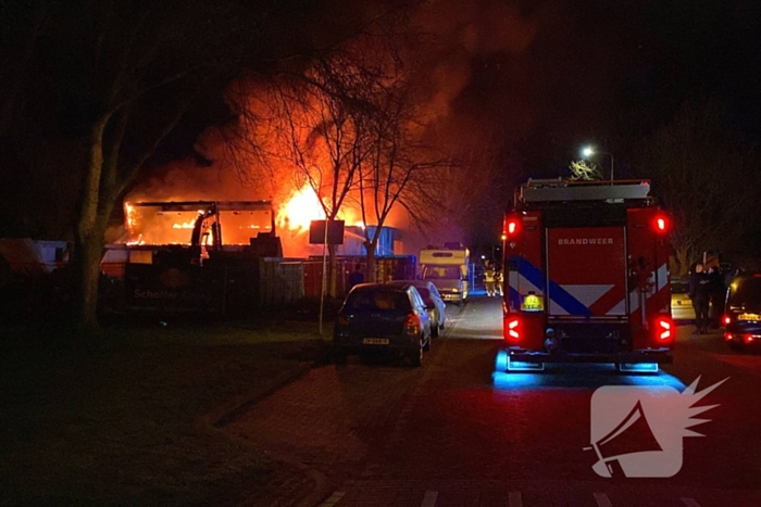 Oude brandweerkazerne gaat in vlammen op