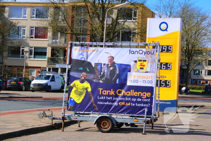 Benzinepomp organiseert tankchallenge