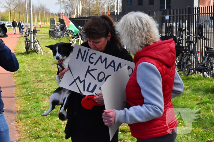 Grote opkomst bij demonstratie tegen Elon Musk en Tesla