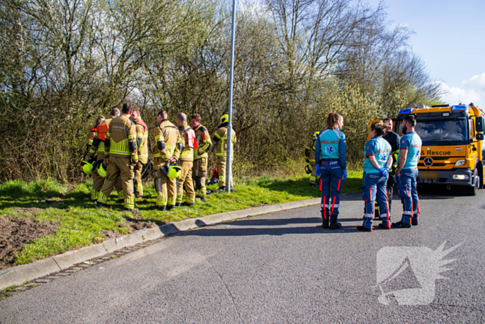 Automobilist spoorloos na te water raken