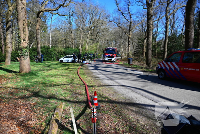 Flinke brand in natuurgebied
