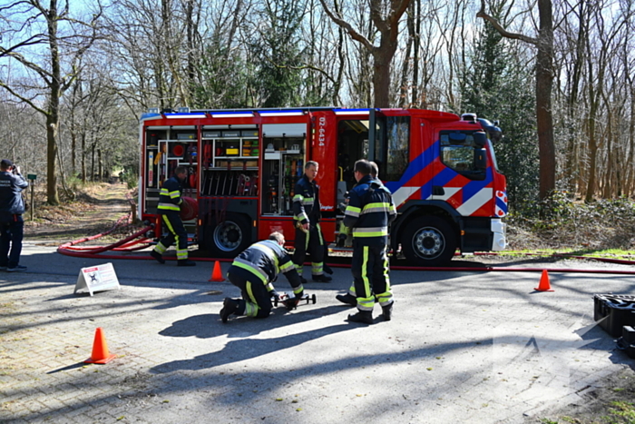 Flinke brand in natuurgebied