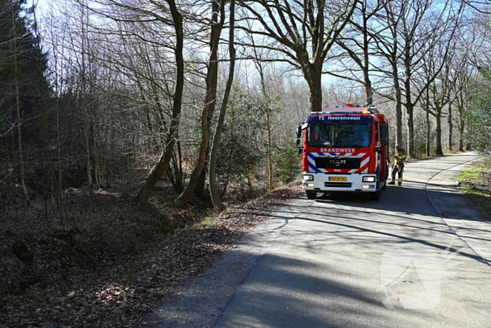 Flinke brand in natuurgebied