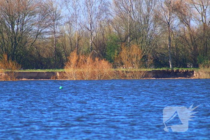 Zandzakken geplaatst ter voorkoming van overstroming
