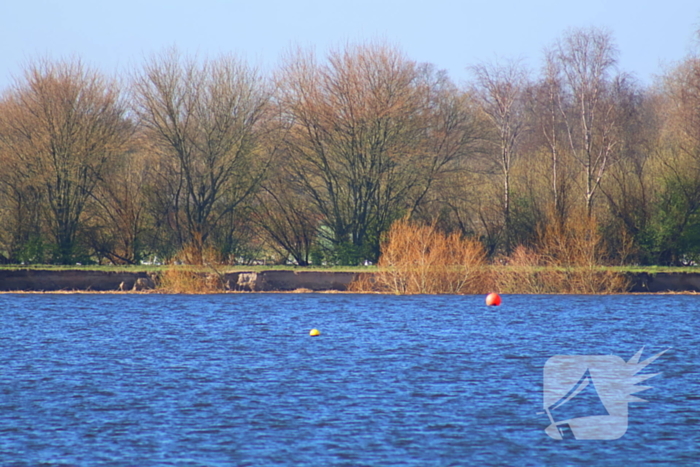 Zandzakken geplaatst ter voorkoming van overstroming