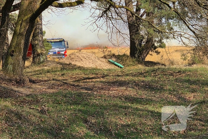 NL-alert voor brand in heidegebied