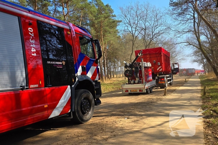 NL-alert voor brand in heidegebied