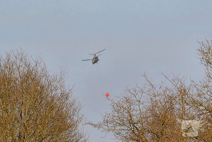 NL-alert voor brand in heidegebied