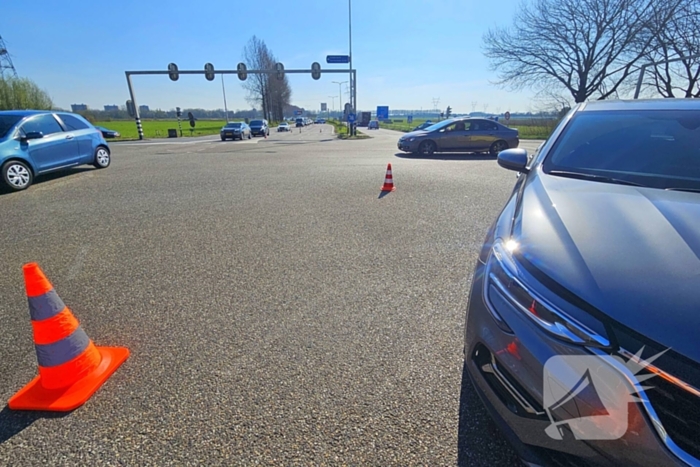 Ongeval tussen auto en motor