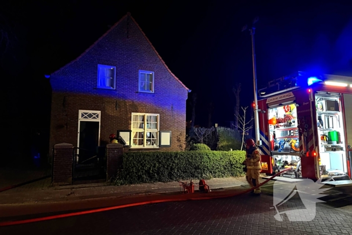 Kat vermist bij woningbrand