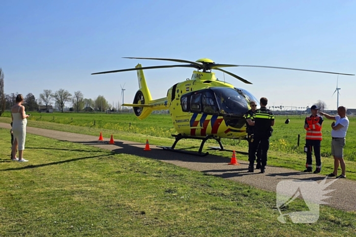 Traumahelikopter trekt bekijks bij medisch incident