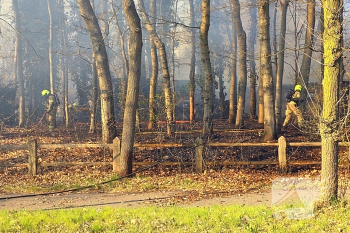 Uitslaande brand in bijgebouw