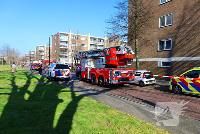 Flat ontruimd vanwege brand