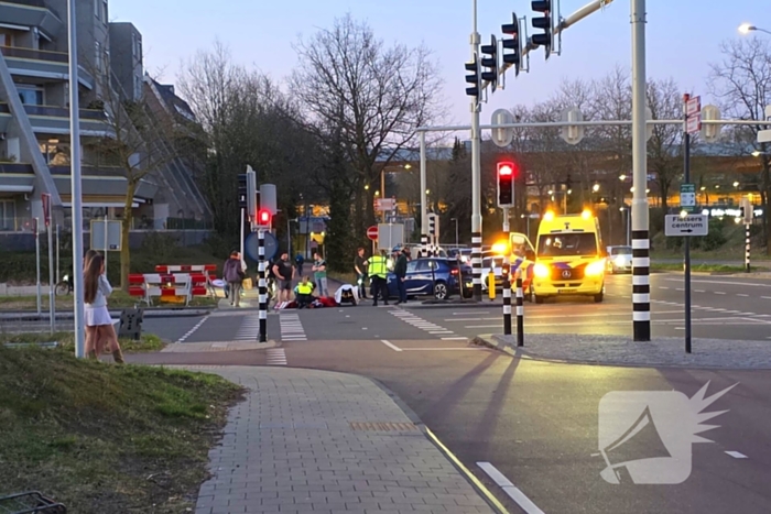 Aanrijding bij verkeerslichten kruising