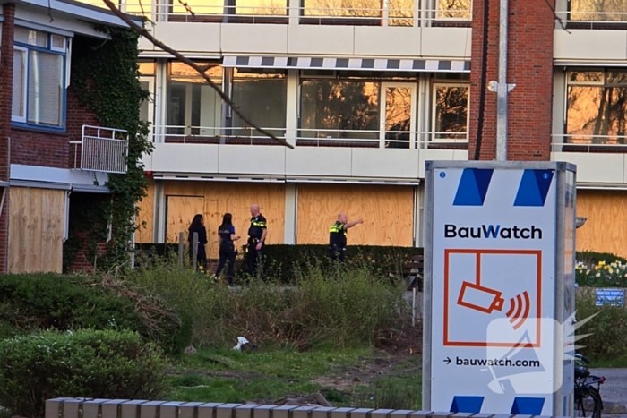 Grote inzet van politieagenten en politiehelikopter boj inbraakmelding
