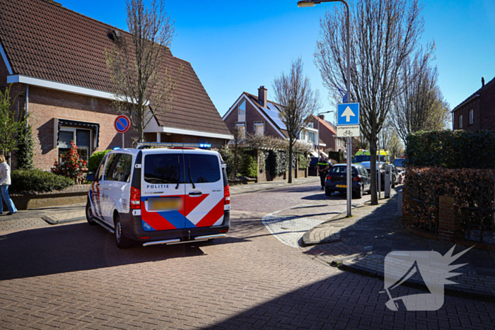 Fietsster aangereden door bestelbus