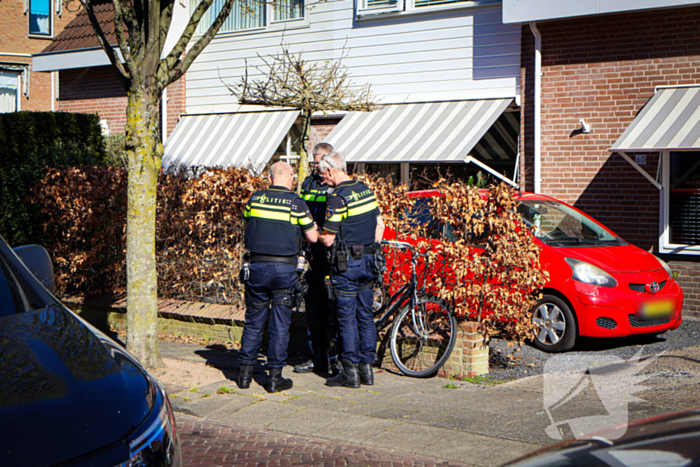 Fietsster aangereden door bestelbus