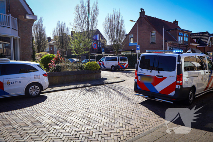 Fietsster aangereden door bestelbus