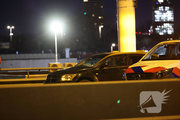 Persoon springt van viaduct bij ruzie na botsing