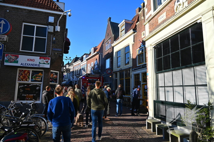 Restaurant ontruimd wegens brand bovenwoning