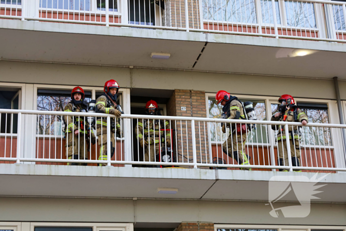Slachtoffer bij brand in flatwoning