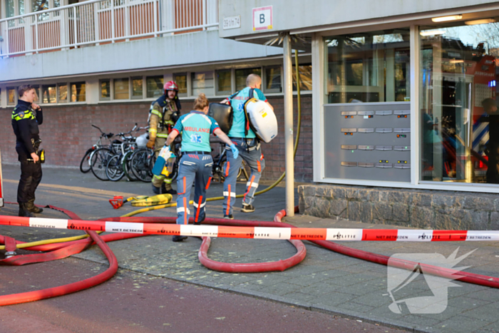 Slachtoffer bij brand in flatwoning