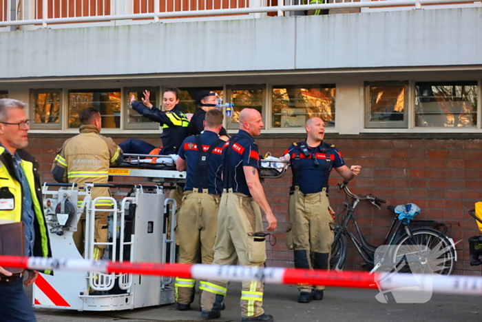 Slachtoffer bij brand in flatwoning