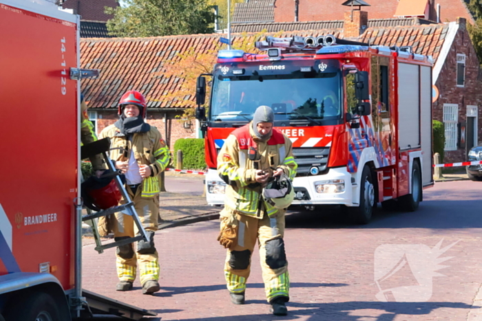 Brand op dak snel onder controle