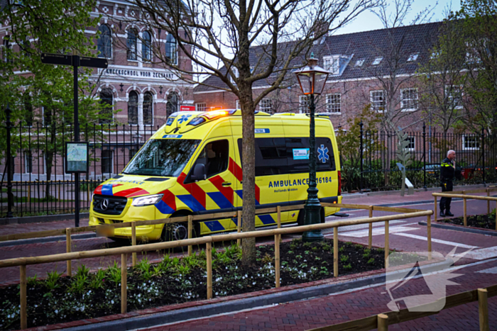 Aanrijding tussen wielrenner en voetganger