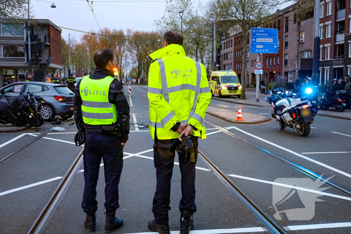 Zwaar ongeval tussen twee voertuigen
