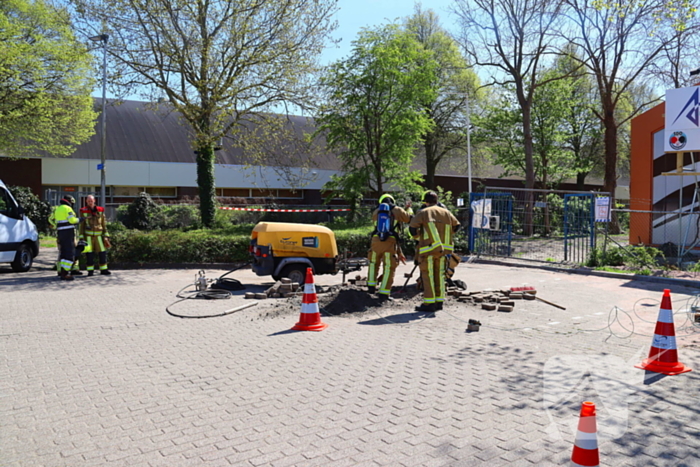 Gaslekkage door aanleg glasvezel