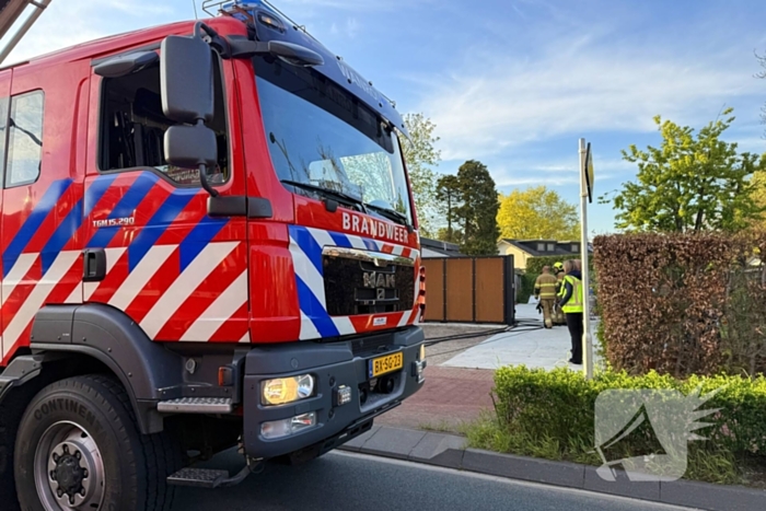 Brandweer blust brand in cafe