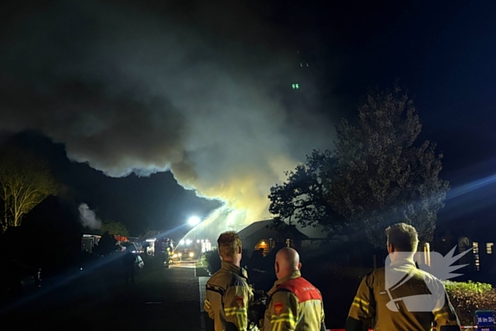 Brand in schuur met zonnepanelen