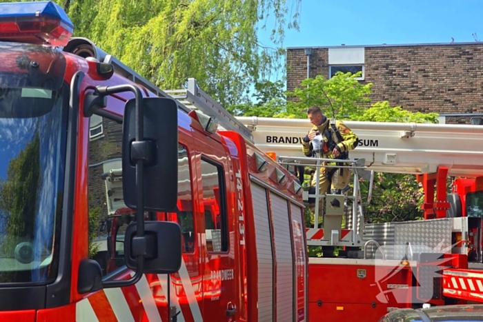 Brand in schoorsteen snel onder controle