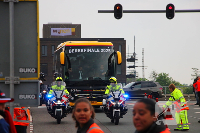 Spanning bij supporters voor bekerfinale