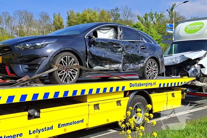 Politie botst tijdens achtervolgen van motorrijder