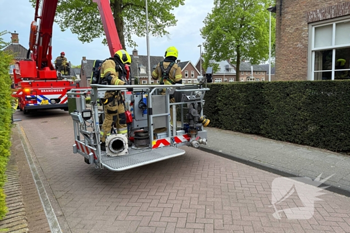 Brandweer ingezet voor schoorsteenbrand