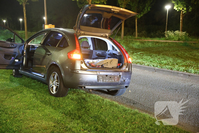 Kop-staart aanrijding tussen auto's