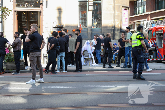 Veel rookontwikkeling bij grote brand in winkelpand
