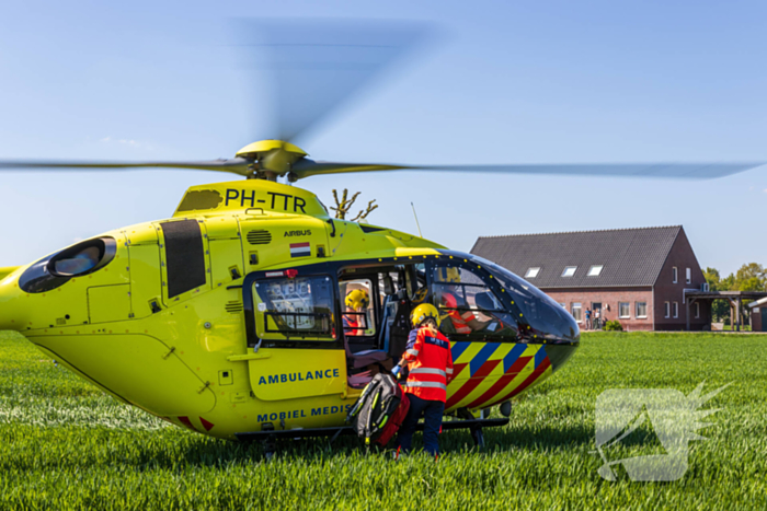 Motorrijder zwaargewond bij ongeval