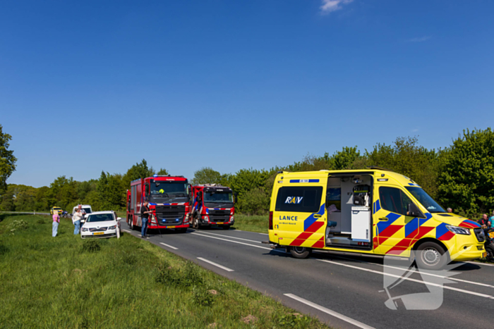 Motorrijder zwaargewond bij ongeval