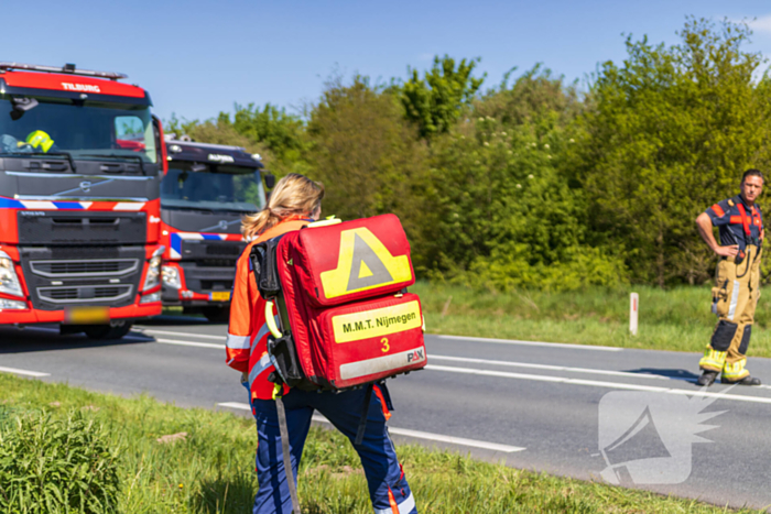 Motorrijder zwaargewond bij ongeval