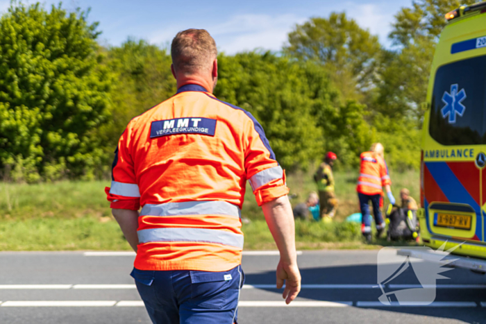 Motorrijder zwaargewond bij ongeval