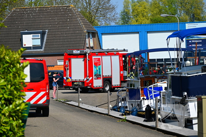 Brand in plezier boot snel onder controle