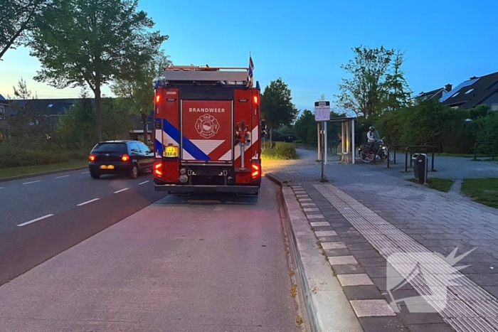 Brandweer ingezet voor brandend blikje