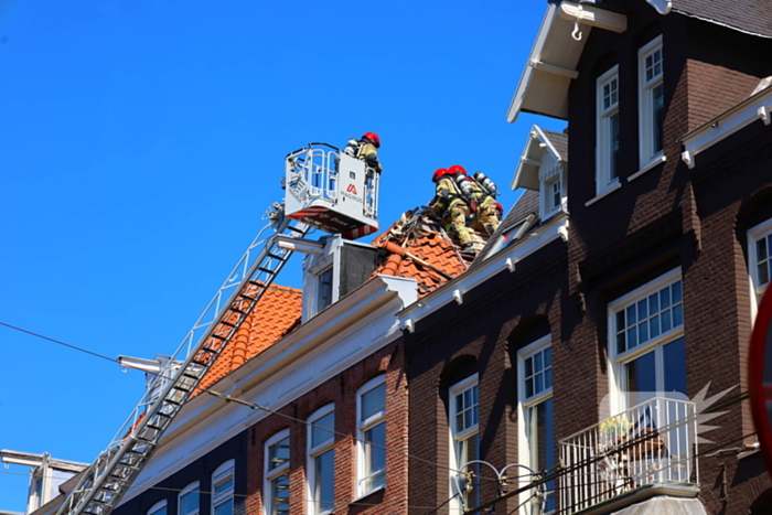 Bluswerkzaamheden na brand op dak