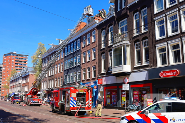 Bluswerkzaamheden na brand op dak