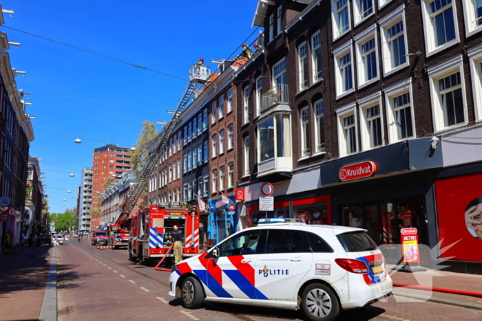 Bluswerkzaamheden na brand op dak