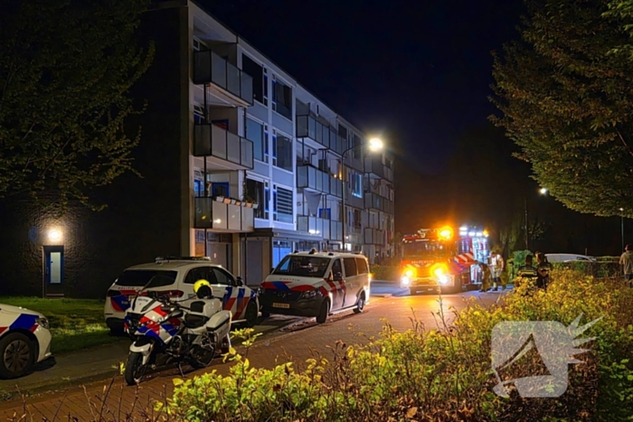 Politie stelt sporen veilig na melding woningbrand